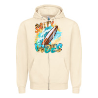 Sandshell Salty vibes Zipper Hoodie - FaDigitalArtStudio