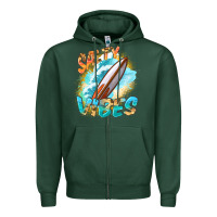 Sports Green Salty vibes Zipper Hoodie - FaDigitalArtStudio