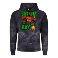 Cloud Black birthday boy monster truck Vintage Hoodie - Jasminsmagicworld