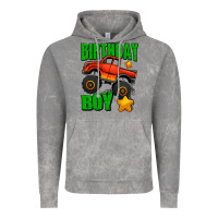 Cloud Rock birthday boy monster truck Vintage Hoodie - Jasminsmagicworld
