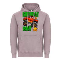 Vintage Zinc birthday boy monster truck Vintage Hoodie - Jasminsmagicworld