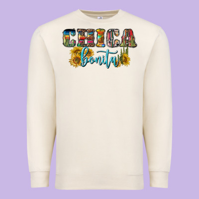 Chica Bonita Premium Sweatshirt Designed By Bundleandbundleshop