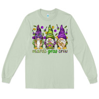 Matcha Mardi Gras crew with gnomes Long Sleeve Tee - NancyCooperArtShop