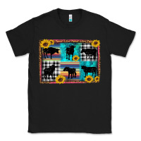 Black cow sunflower leopard Classic Tee - Artiststas