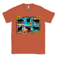 Copper cow sunflower leopard Classic Tee - Artiststas