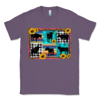 Lavender cow sunflower leopard Classic Tee - Artiststas