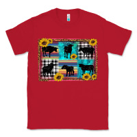 Red cow sunflower leopard Classic Tee - Artiststas