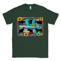 Sports Green cow sunflower leopard Classic Tee - Artiststas