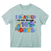 Arona i blasted my way through 100 days Heavy Core Tee - MaliasSmallBusiness