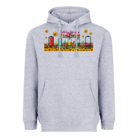 Heather Grey battery life of a teacher libbey glass Heavyweight Hoodie - BundleAndBundleShop
