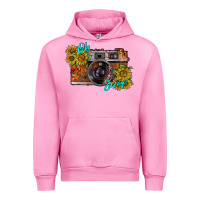 Fuchsia Pink oh snap Urban Hoodie - RacoonDesign