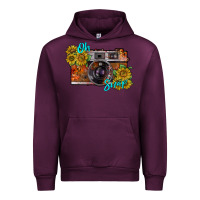 Mauve Wine oh snap Urban Hoodie - RacoonDesign
