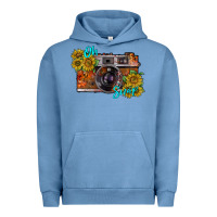 Pigment Pebble Blue oh snap Urban Hoodie - RacoonDesign