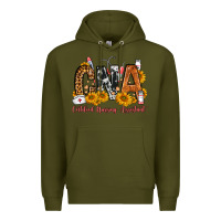 Army Green Cna Certified Nursing Assistant Premium Hoodie - FaDigitalArtStudio