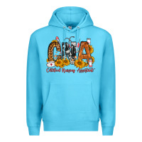 Ocean Blue Cna Certified Nursing Assistant Premium Hoodie - FaDigitalArtStudio