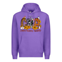 Purple Cna Certified Nursing Assistant Premium Hoodie - FaDigitalArtStudio