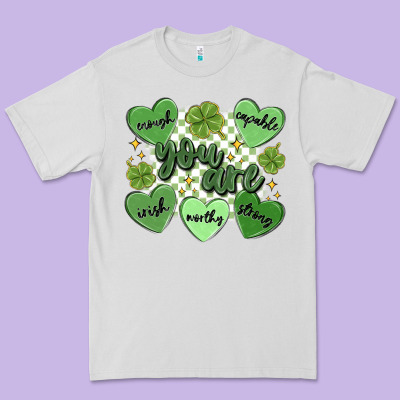St. Patrick's Day Positive Affirmations Premium Tee Designed By Maliassmallbusiness