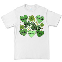 White st. patrick's day positive affirmations Premium Tee - MaliasSmallBusiness