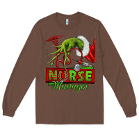 Chestnut grinch hand nurse manager Long Sleeve Tee - NancyCooperArtShop