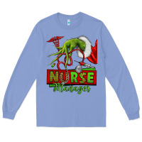 Colony Blue grinch hand nurse manager Long Sleeve Tee - NancyCooperArtShop