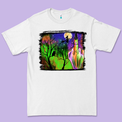 Halloween Background Premium Tee Designed By Jahusdesignshop