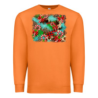 Carrot Christmas Plaid Turquoise Glitter Cowhide Premium Sweatshirt - FaDigitalArtStudio
