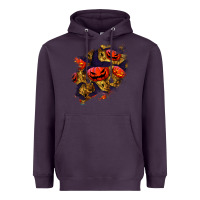 Plum halloween pumpkin patch  2 Heavyweight Hoodie - BundleAndBundleShop