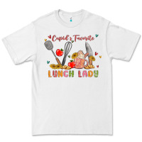 White cupids favorite lunch lady Premium Tee - MaliasSmallBusiness