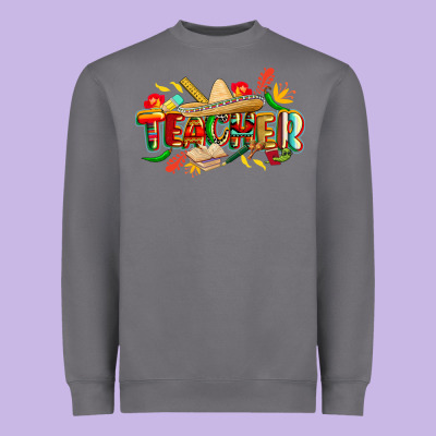 Cinco De Mayo Teacher Heavyweight Sweatshirt Designed By Cowgirlartshop