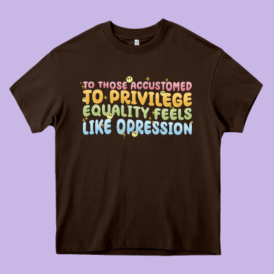 To Those Accustomed To Privilege Heavy Core Tee Designed By Maliassmallbusiness