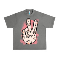 Tornado Floral Peace Sign Urban Heavy Tee - Jasminsmagicworld