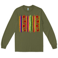 Army Green Mexico Serape Brushstroke Long Sleeve Tee - texasbilliewilder