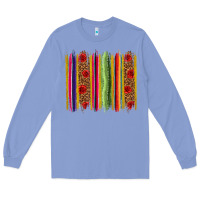 Colony Blue Mexico Serape Brushstroke Long Sleeve Tee - texasbilliewilder