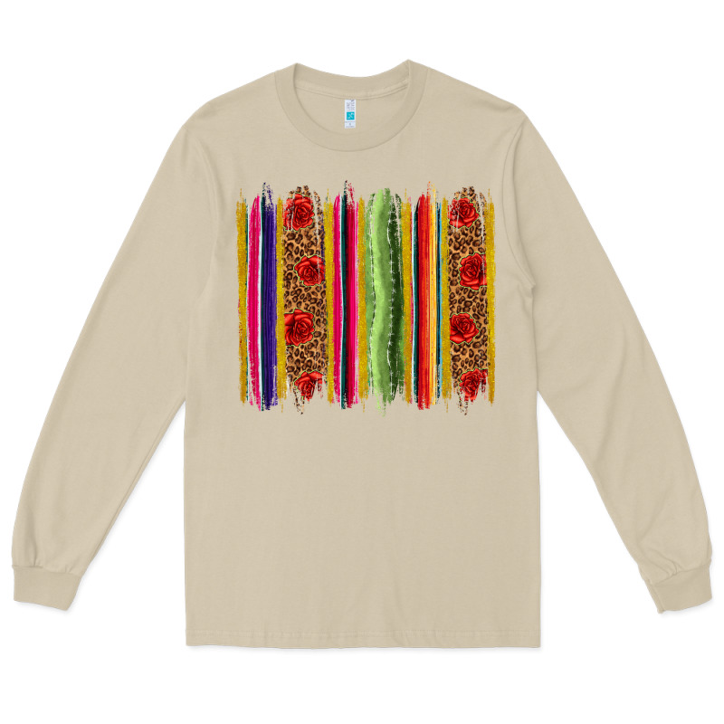 Mexico Serape Brushstroke Long Sleeve Tee by texasbilliewilder | Teevron