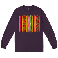 Plum Mexico Serape Brushstroke Long Sleeve Tee - texasbilliewilder