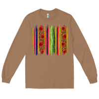 Toasted Coconut Mexico Serape Brushstroke Long Sleeve Tee - texasbilliewilder