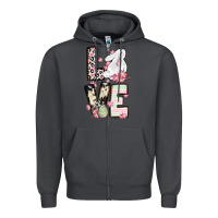 Smoke Love Easter bunny Zipper Hoodie - OliviaCreatesArt
