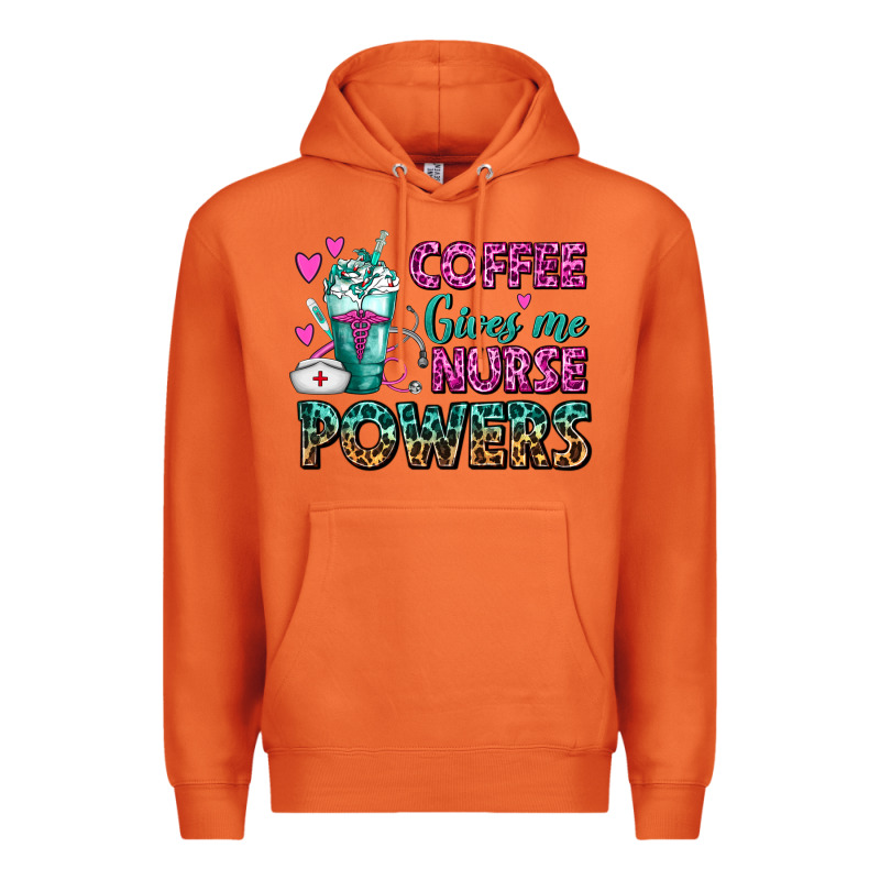 Coffee Gives Me Nurse Powers Premium Hoodie by FaDigitalArtStudio | Teevron