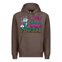 Coffee Coffee Gives Me Nurse Powers Premium Hoodie - FaDigitalArtStudio