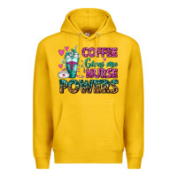 Lemon Coffee Gives Me Nurse Powers Premium Hoodie - FaDigitalArtStudio