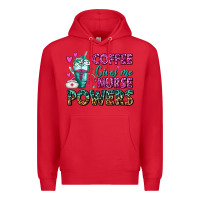 Red Coffee Gives Me Nurse Powers Premium Hoodie - FaDigitalArtStudio
