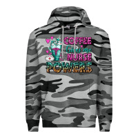 Slate Camo Coffee Gives Me Nurse Powers Premium Hoodie - FaDigitalArtStudio