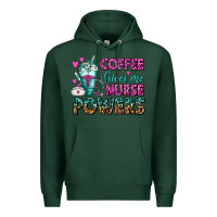 Sports Green Coffee Gives Me Nurse Powers Premium Hoodie - FaDigitalArtStudio