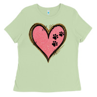 Matcha Pink Glitter Heart Ladies Tee - Jasminsmagicworld