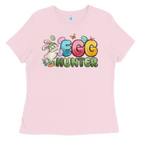Bubblegum Pink egg hunter Ladies Tee - MaliasSmallBusiness