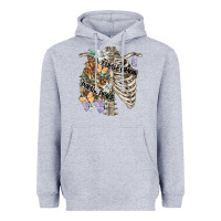 Heather Grey inhale peace exhale chaos chest Heavyweight Hoodie - FaDigitalArtStudio