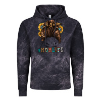 Cloud Black mom life messy bun Vintage Hoodie - Jasminsmagicworld