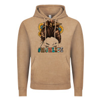 Vintage Coffee mom life messy bun Vintage Hoodie - Jasminsmagicworld