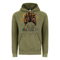 Vintage Olive mom life messy bun Vintage Hoodie - Jasminsmagicworld