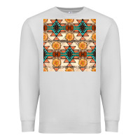 Dove Grey native american aztec seamless pattern 1 Premium Sweatshirt - BundleAndBundleShop